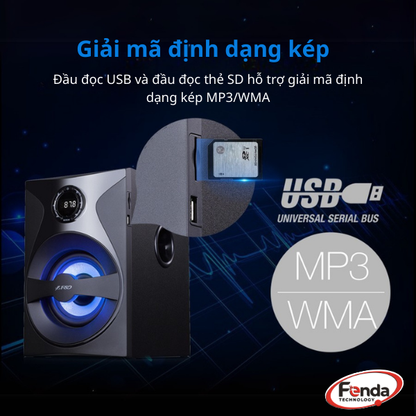 Loa Fenda F380X 2.1 Bluetooth, FM