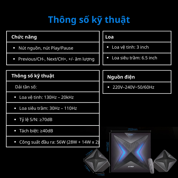 Loa Fenda F550X/2.1 Bluetooth - Loa vi tính