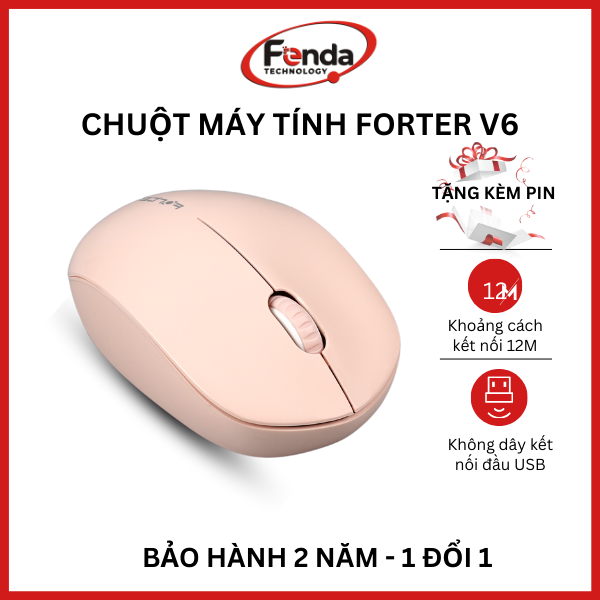 Chuột không dây máy tính Forter V6