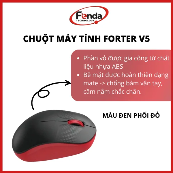 Chuột không dây máy tính Forter V5