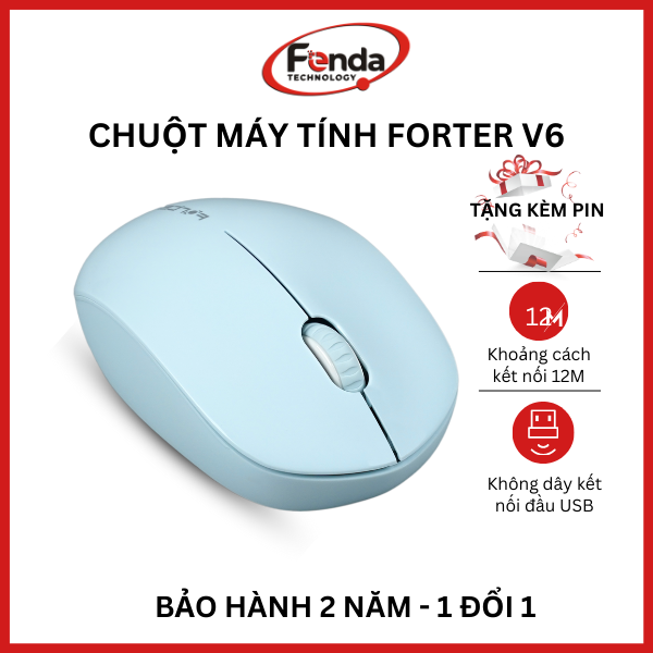 Chuột không dây máy tính Forter V6