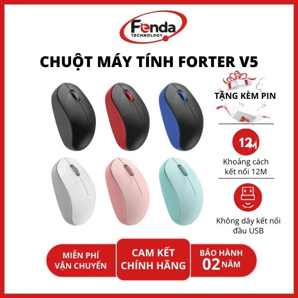 Chuột không dây máy tính Forter V5