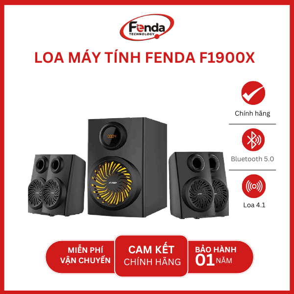 Loa máy tính Bluetooth Fenda F1900X/4.1 (FM/USB/Bluetooth/Điều khiển)
