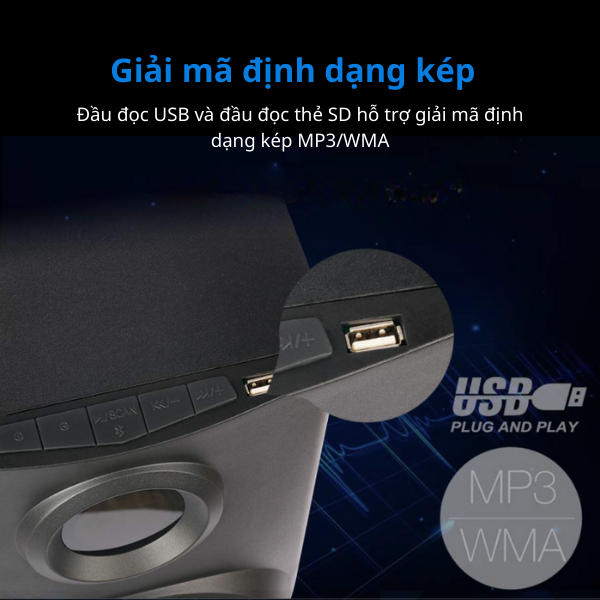 Loa Fenda F1900X/4.1 Bluetooth (FM/USB/Bluetooth/Điều khiển)