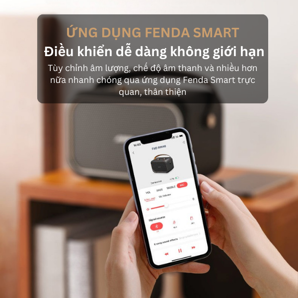 Loa Bluetooth F&D RW40 – Thiết Kế Retro, Âm Thanh 360°, Pin 20H