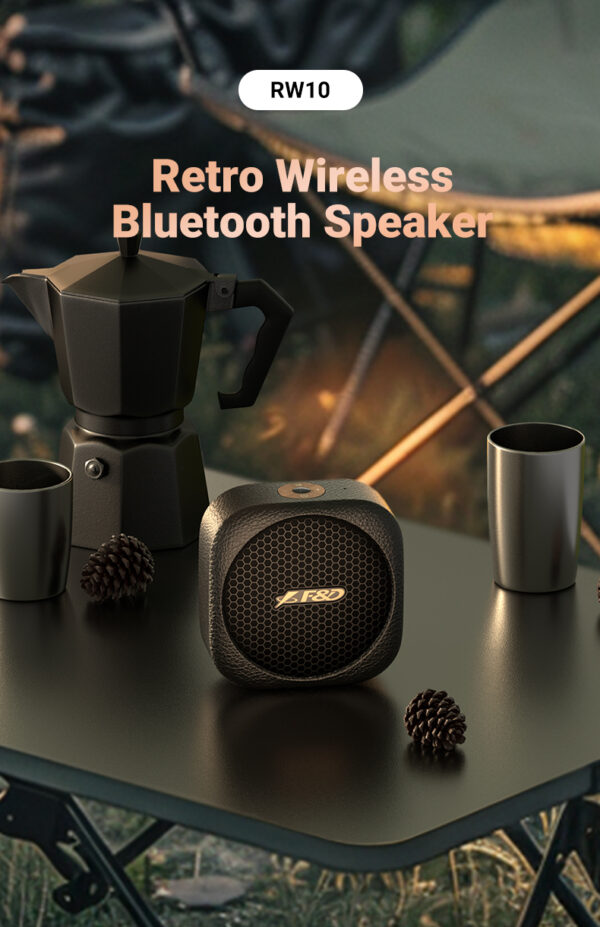 Loa Bluetooth F&D RW40 – Thiết Kế Retro, Âm Thanh 360°, Pin 20H