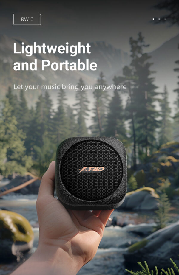 Loa Bluetooth F&D RW40 – Thiết Kế Retro, Âm Thanh 360°, Pin 20H