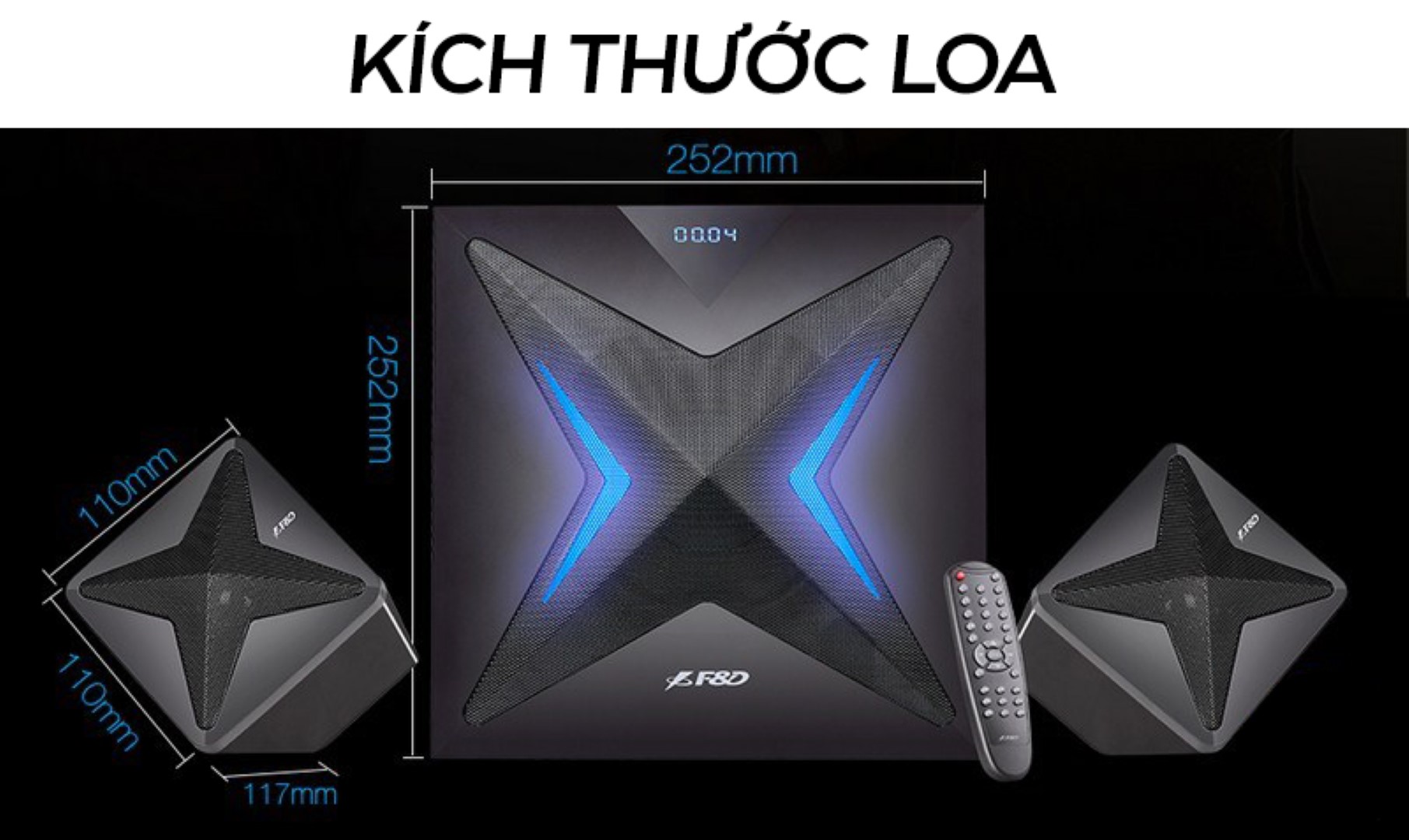 Loa Fenda F550X 2.1 Bluetooth, FM