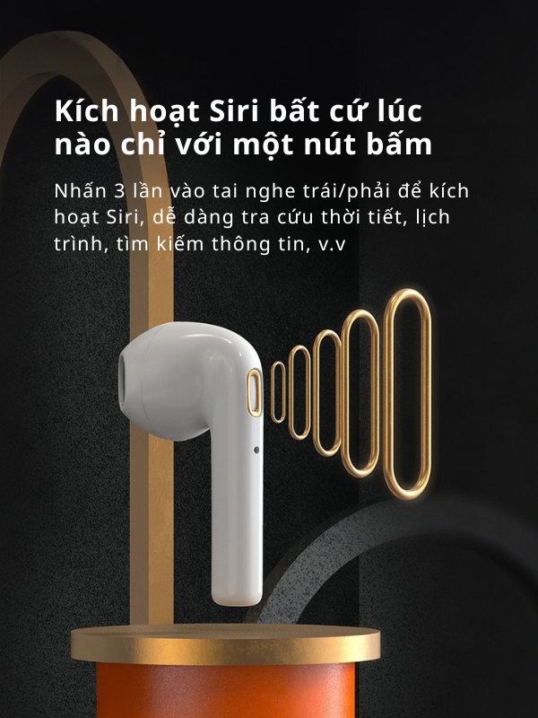Tai Nghe Bluetooth True Wireless E2 – Bluetooth 5.1, Âm Thanh Sống Động, Sạc Type-C