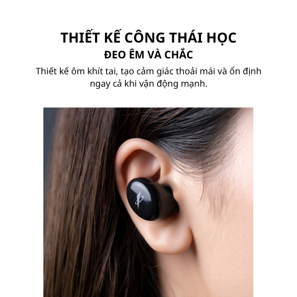 Tai Nghe Bluetooth Fenda E1 (T606) – True Wireless Nhỏ Gọn, Bluetooth 5.0, Pin Lâu
