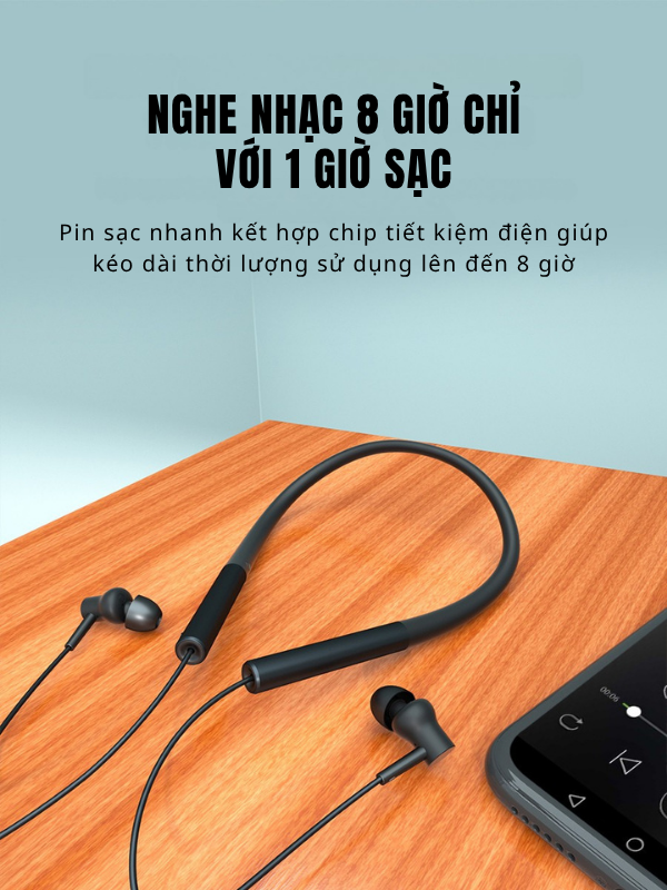 Tai Nghe Không Dây Nhét Tai Thể Thao Fenda N203 – Bluetooth 5.0, Âm Thanh Sống Động, Pin 8 Giờ