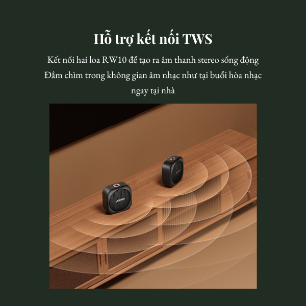 Loa Bluetooth F&D RW10 – Loa Retro Nhỏ Gọn, Âm Thanh Mạnh Mẽ, Pin Trâu 12 Giờ
