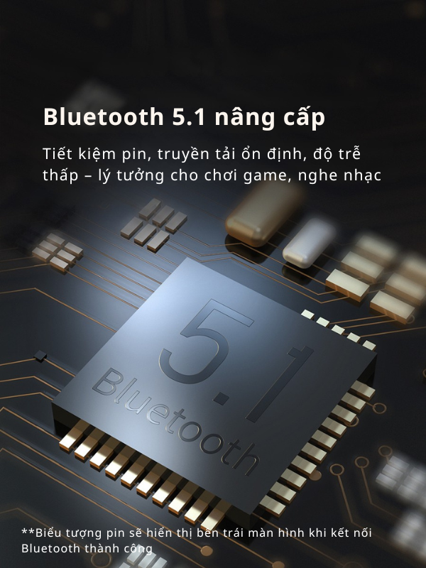 Tai Nghe Bluetooth True Wireless E2 – Bluetooth 5.1, Âm Thanh Sống Động, Sạc Type-C