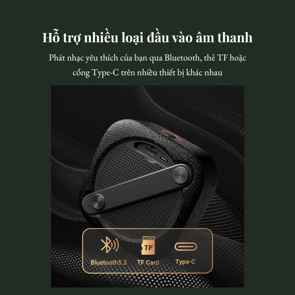 Loa Bluetooth F&D RW10 – Loa Retro Nhỏ Gọn, Âm Thanh Mạnh Mẽ, Pin Trâu 12 Giờ