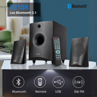 Loa Máy Tính Fenda F210 X/2.1 – Loa Vi Tính Bluetooth Gọn Nhẹ, Âm Thanh Trầm Ấm