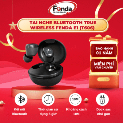 Tai Nghe Bluetooth True Wireless Fenda E1 (T606) - Tai Nghe Bluetooh - Fenda