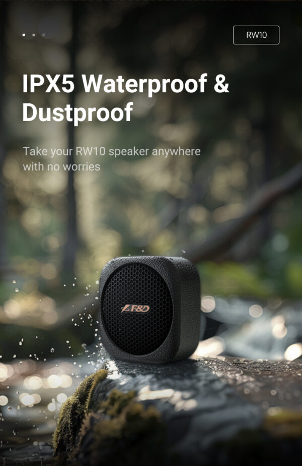 Loa Bluetooth F&D RW10 – Loa Retro Nhỏ Gọn, Âm Thanh Mạnh Mẽ, Pin Trâu 12 Giờ