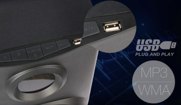 Loa Máy Tính Fenda F190X/2.1 – Loa Vi Tính Bluetooth Âm Trầm Mạnh, LED Đổi Màu