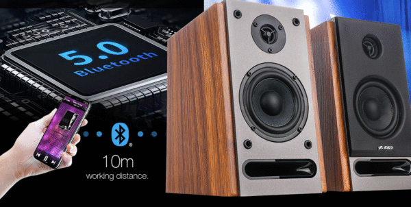 Loa Máy Tính Fenda R27BT/2.0 – Loa Gỗ 50W, Bluetooth 5.0, Âm Thanh Studio Chuẩn