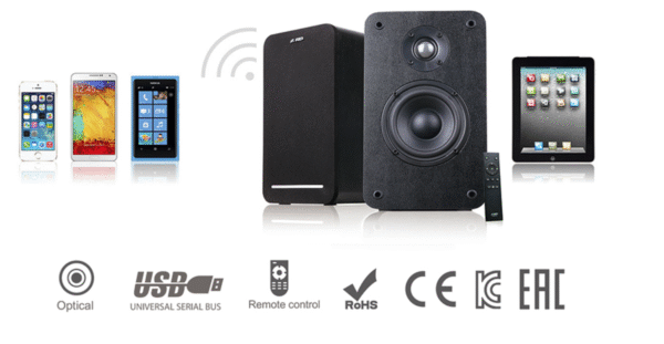 Loa máy tính Fenda R40BT/2.0 – Loa Gỗ Cao Cấp 60W, Bluetooth 5.0, Optical, USB